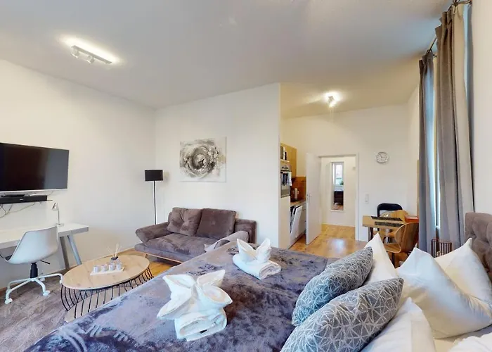 アパート Sweethome - Business-apartment Mit Kueche, Terrasse, Stellplatz マクデブルク